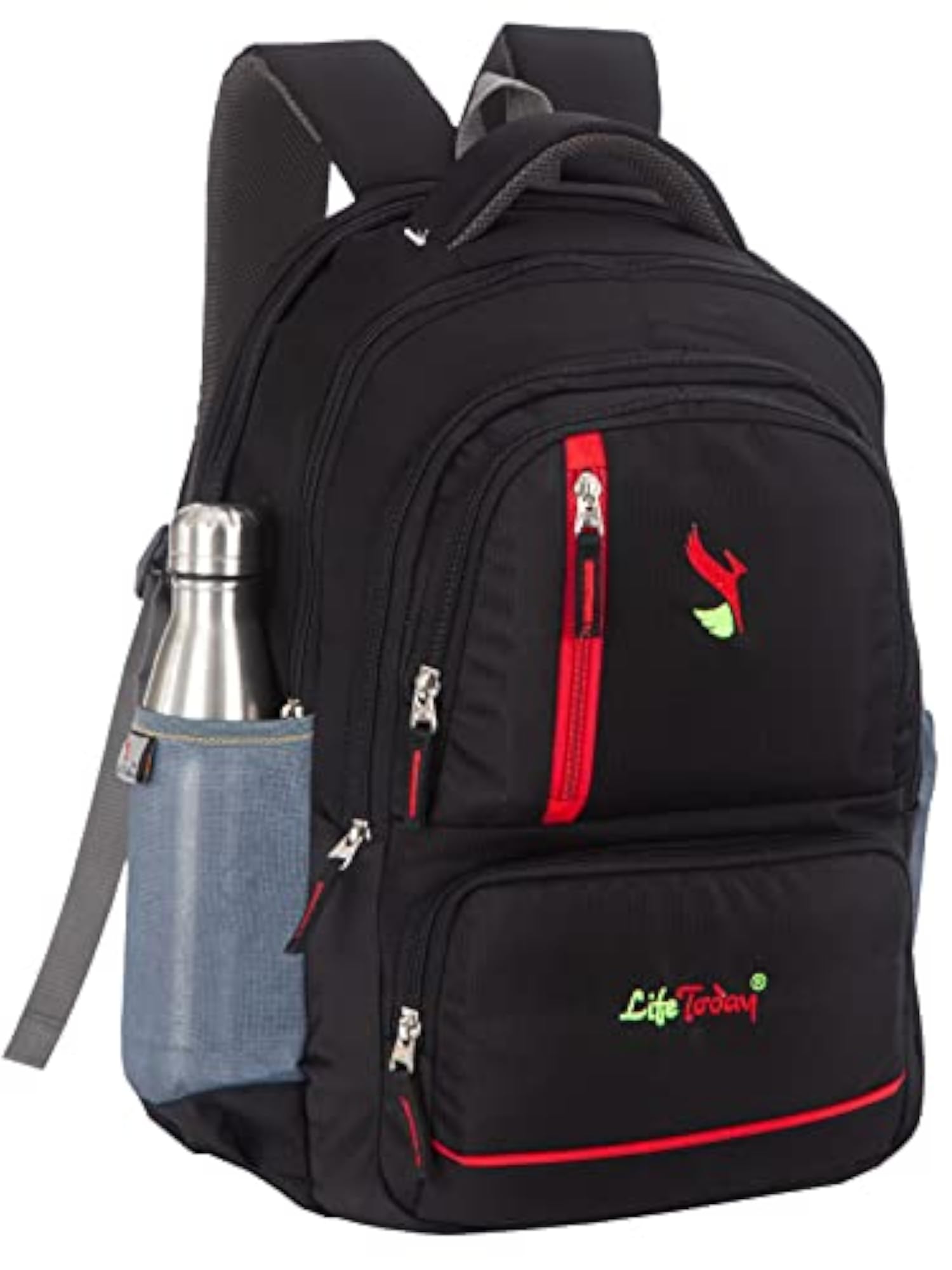 15.6 Inch Laptop Backpack, Black, College and School Use